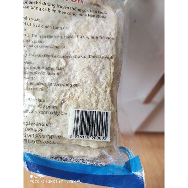 Túi 500g chả cá Hàn Quốc ( dùng nấu lẩu Tokboki)