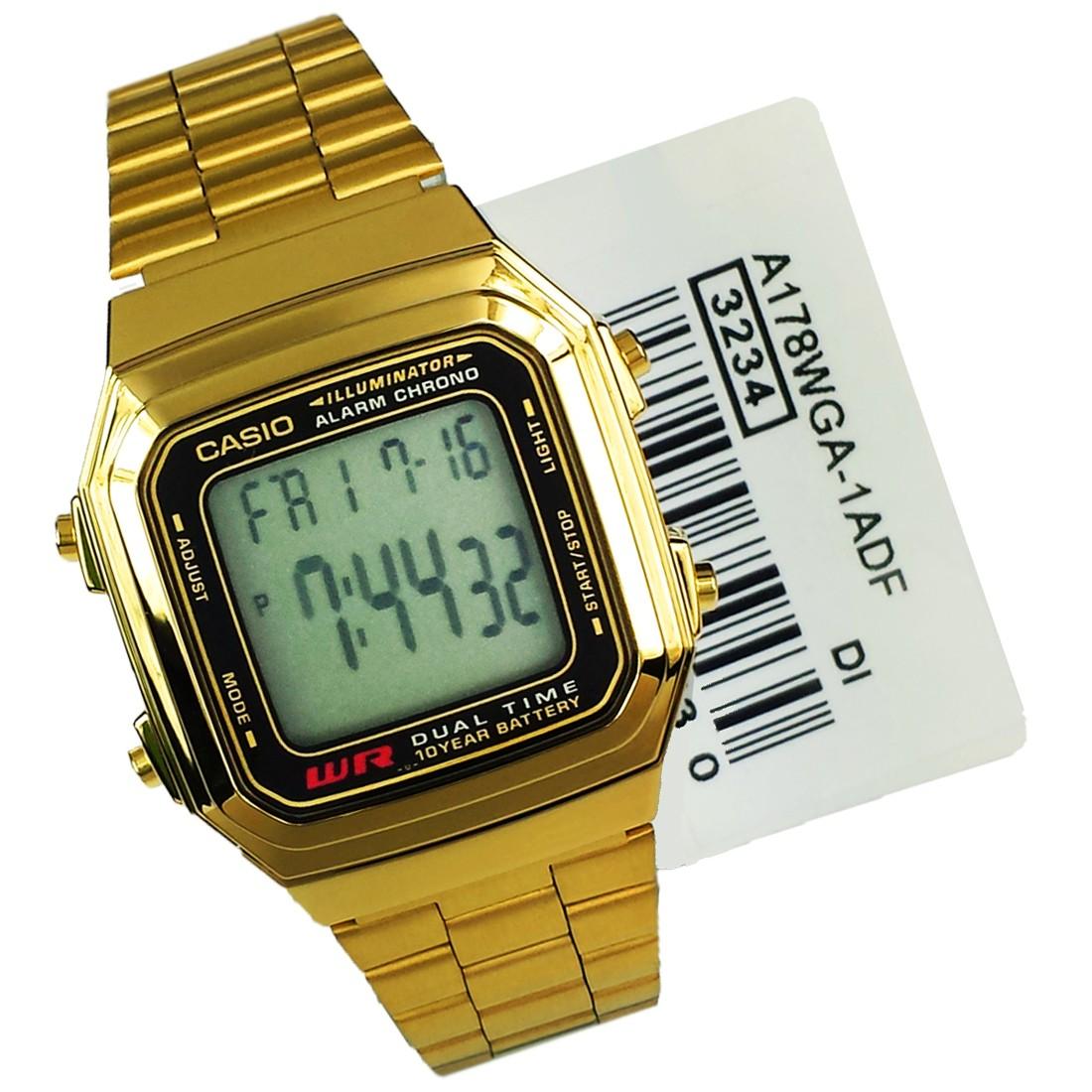 Đồng Hồ Casio Nam Điện Tử A178WGA-1ADF