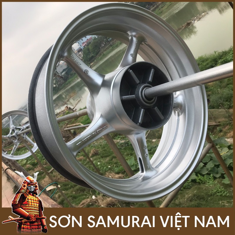 Sơn samurai bạc ánh kim - Combo màu bạc 1701 sơn xịt samurai