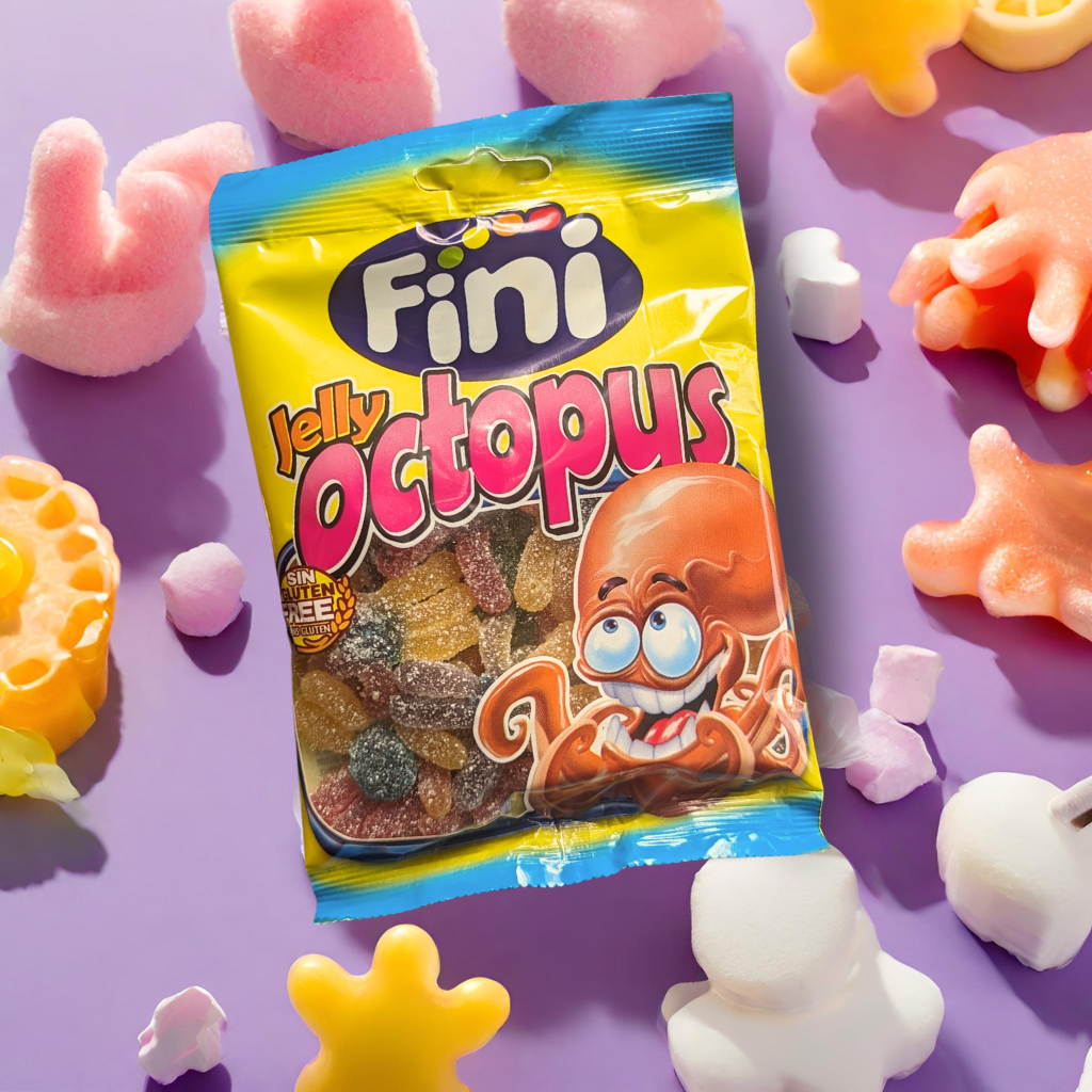 Fini Jelly Octopus Jelly Candy Fruit Flavour 90g