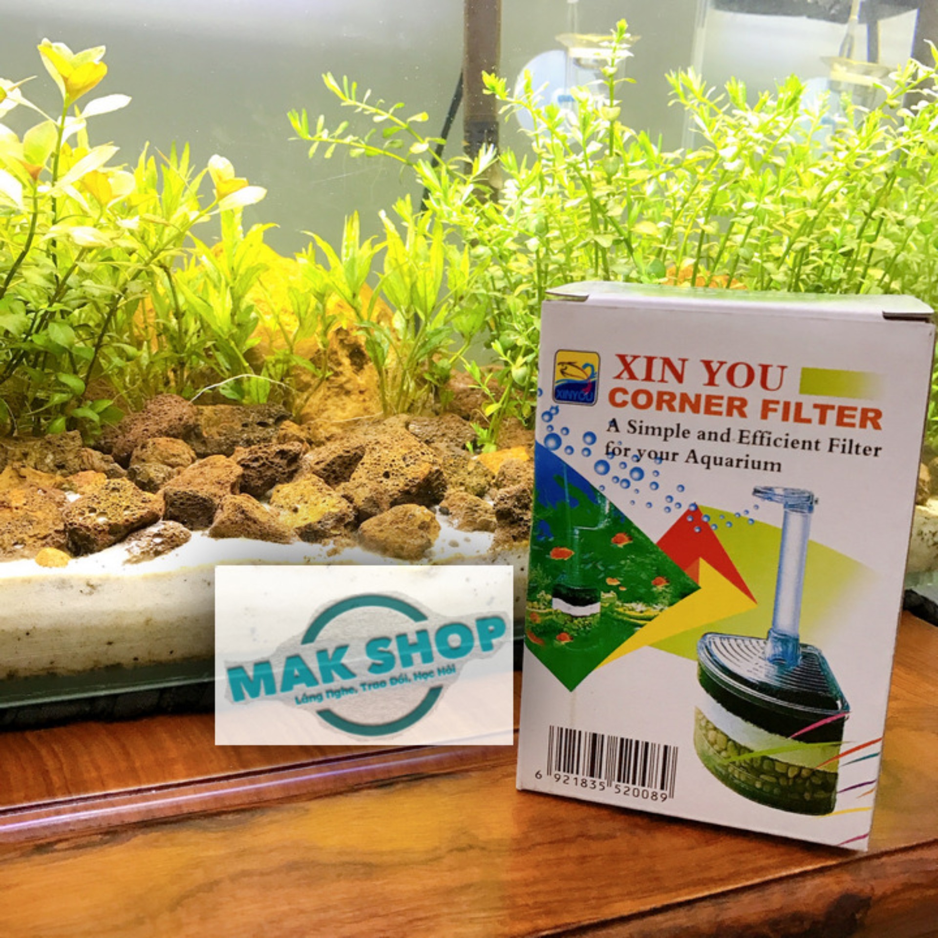 Lọc Sủi Vi Sinh 1 Tầng Cho Hồ Cá Cảnh xy-2008, Gọn Gàng, Đơn Giản (Sản Phẩm Chưa Gồm Máy)