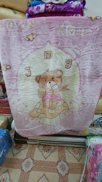 Mền Tuyết Loai Dày In 2 Mặt Cho Bé