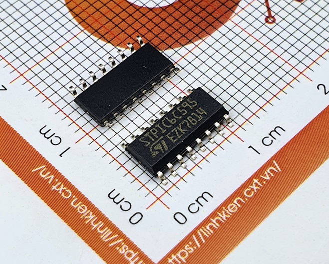 Stpic6c595mtr ic shift register 8bit 16-soic smd