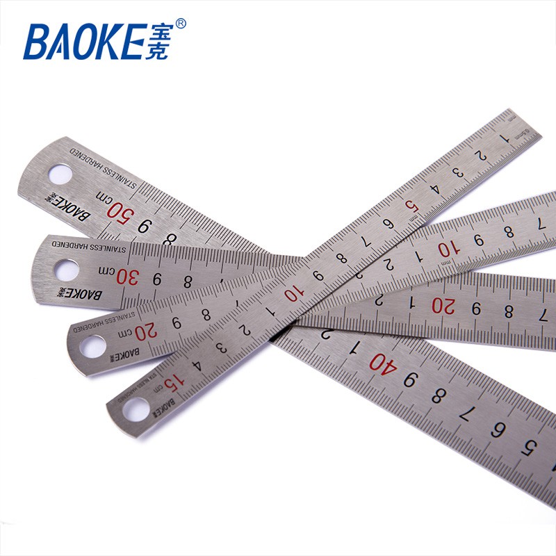 Thước Kẻ Thép Không Gỉ 15 CM/ 20 CM/ 30 CM
