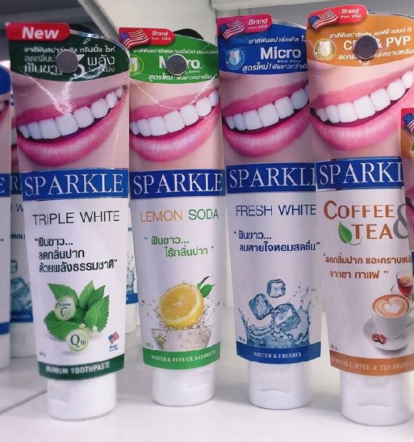 KEM ĐÁNH RĂNG SIÊU TRẮNG SPARKLE THÁI LAN 100G