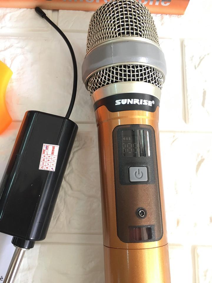 [Nhập ELJAN22 giảm 10% tối đa 200k đơn từ 99k]Micro Không Dây Sunrise SM-3 (Loại 1 Mic) – Hàng Chính Hãng