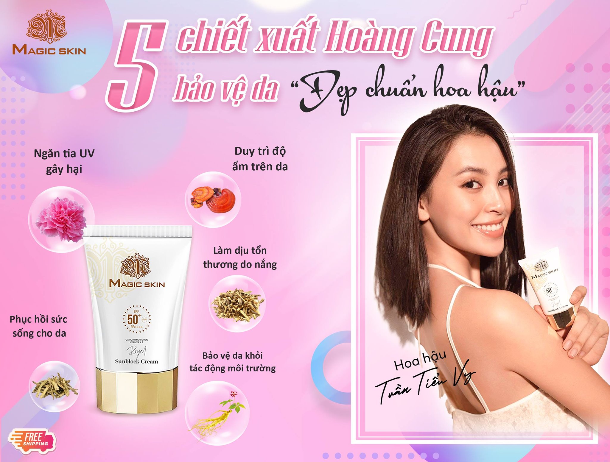 Kem chống nắng thảo dược Magic Skin