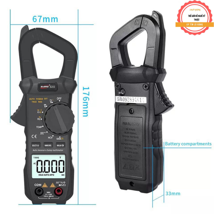 ĐỒNG HỒ KẸP DÒNG WINAPEX 8203