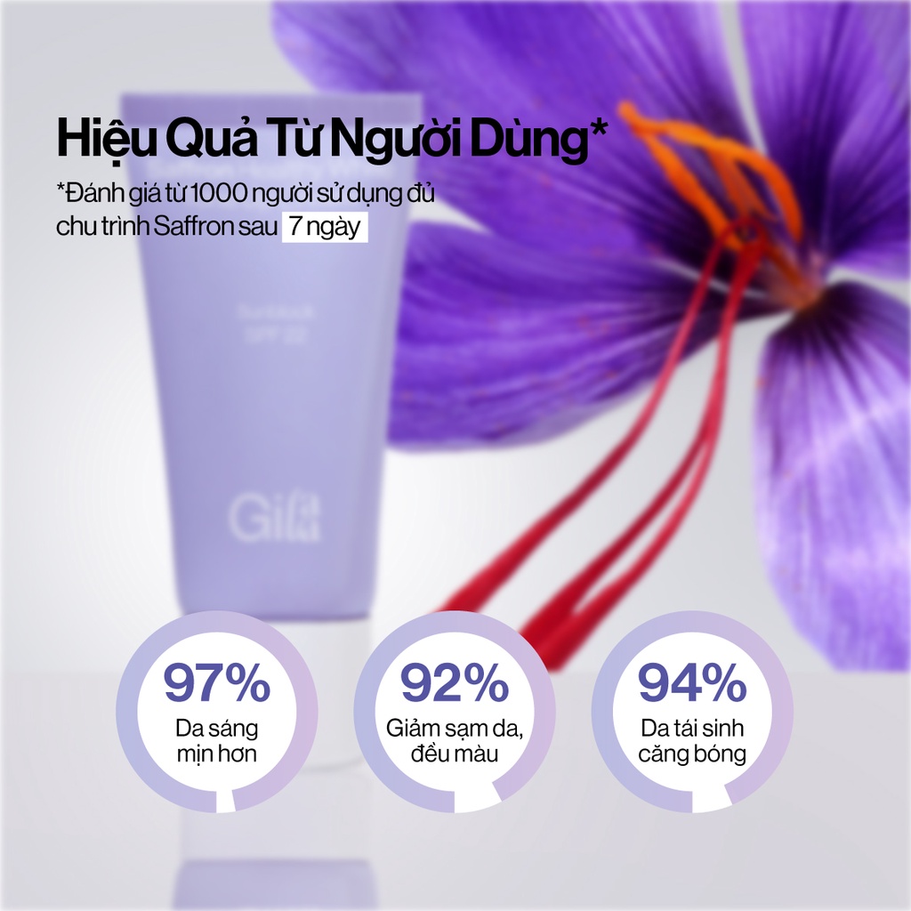 Kem Dưỡng Da Ban Ngày Giúp Nâng Tông Và Chống Nắng GILAA SAFFRON TONE UP DAY CREAM 40ml