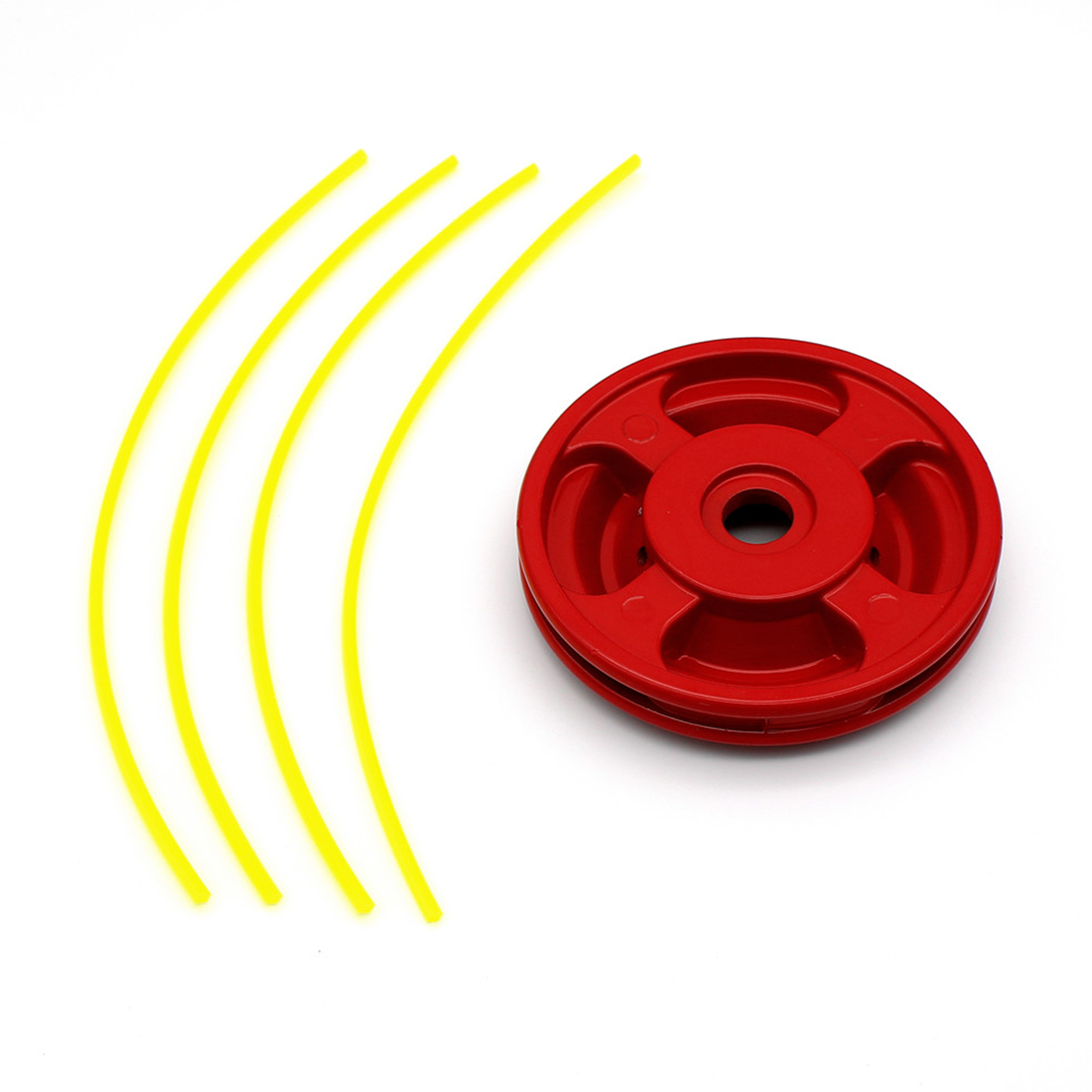 Aluminum Glass Cutter String Trimmer Head Replacement With Four String For Brush Cutter Lawn Mower Trimmer Parts
