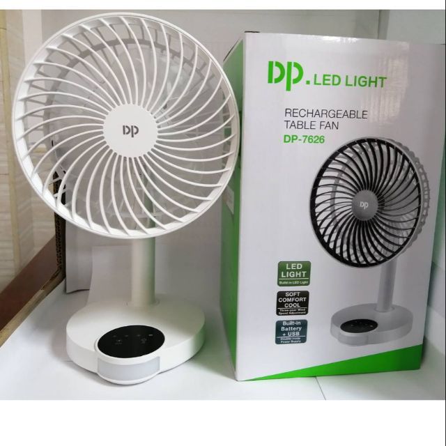 Quạt sạc tích điện DP-7626 cao cấp