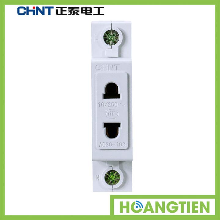 [HCM]Ổ cắm thanh ray 2 chấu CHINT AC30-103