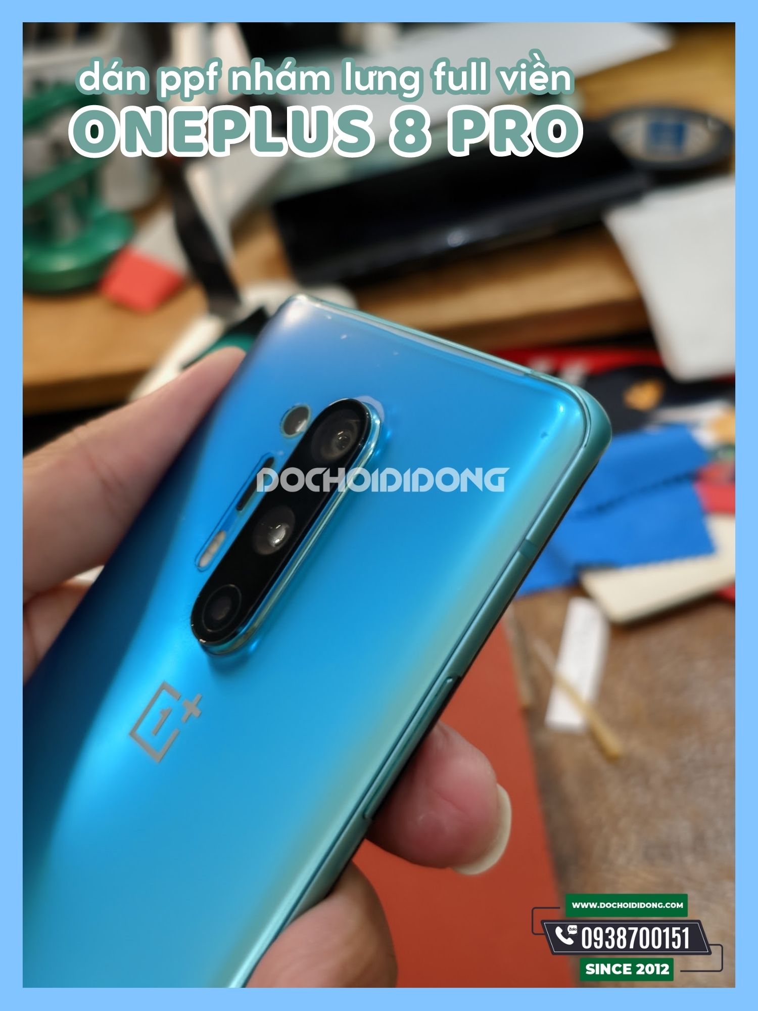 [HCM]Miếng dán PPF OnePlus 8 Pro trong nhám đổi màu