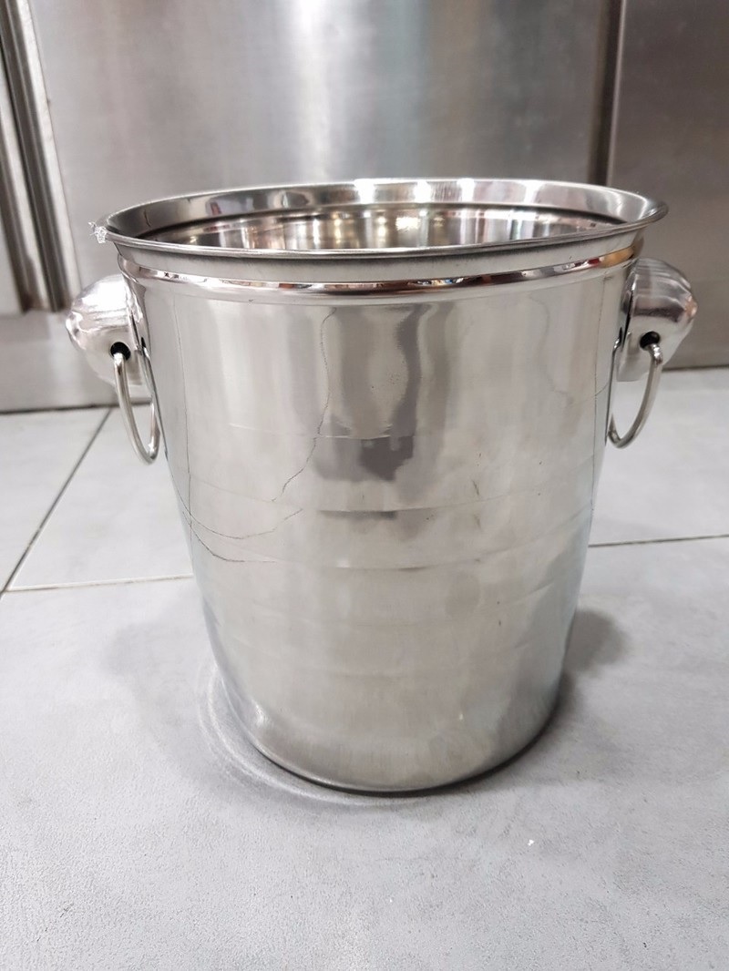 XÔ INOX ĐỰNG ĐÁ ƯỚP SAMPANH