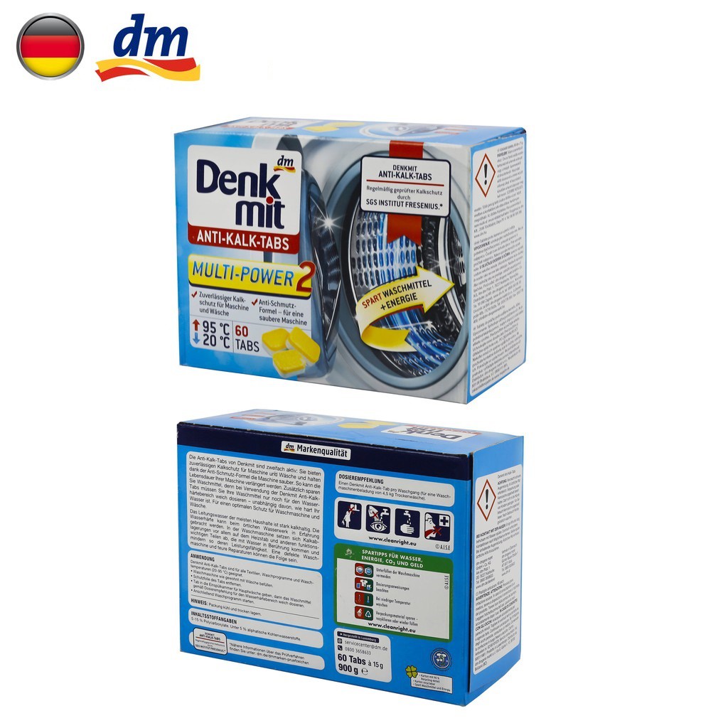 viên tẩy lồng máy giặt Denkmit [HÀNG NỘI ĐỊA ĐỨC]