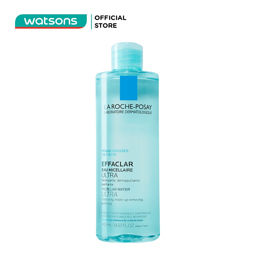 Nước Làm Sạch Sâu Và Tẩy Trang La Roche-Posay Dành Cho Da Dầu Nhạy Cảm 400ml