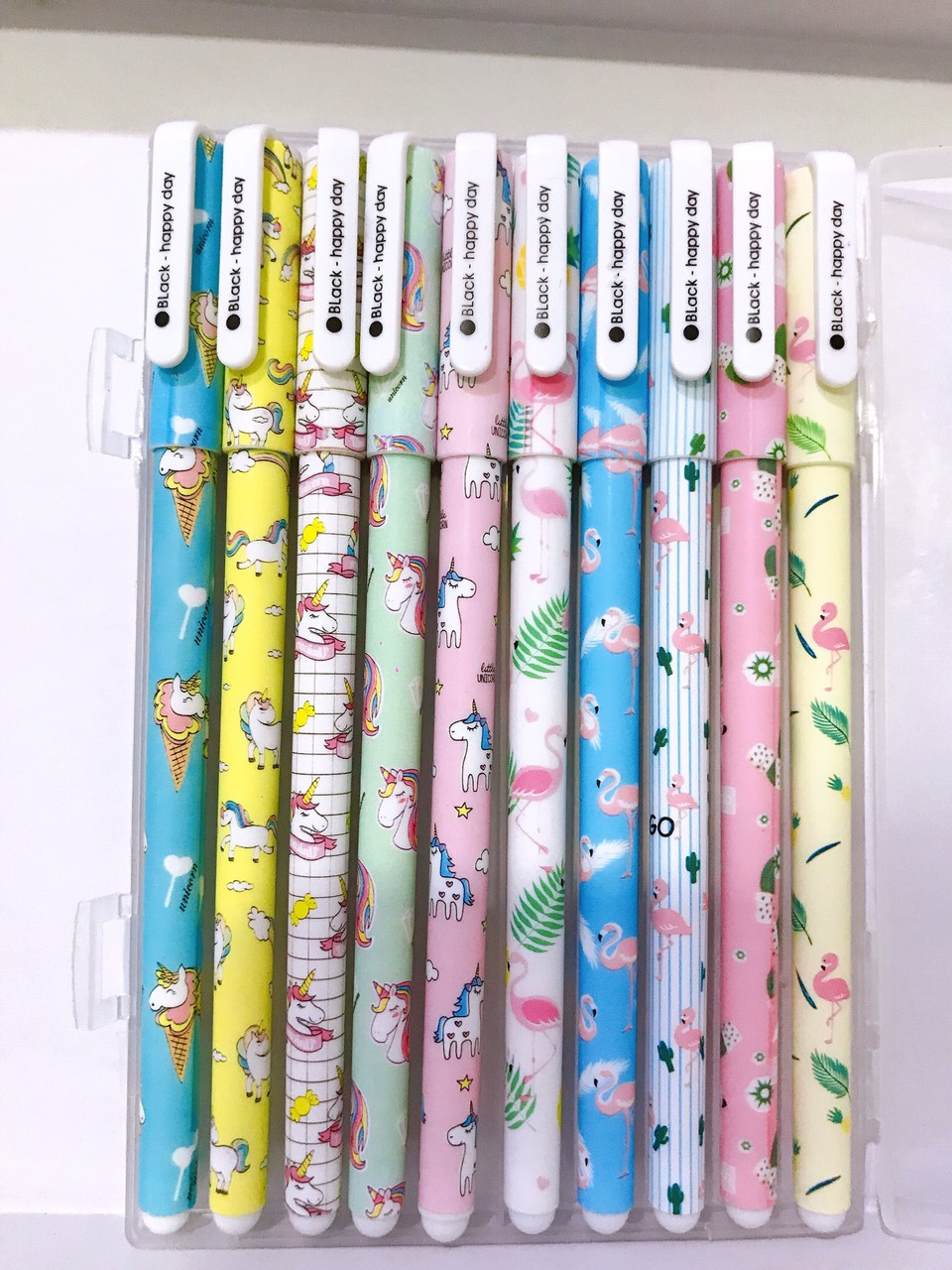 [HCM]Set bút nước họa tiết dễ thương (mực màu đen)