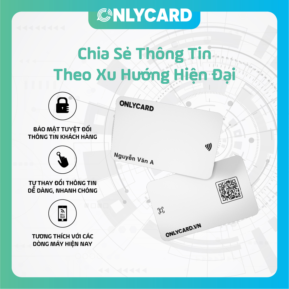 Onlycard - thẻ cá nhân thông minh (Không in tên)