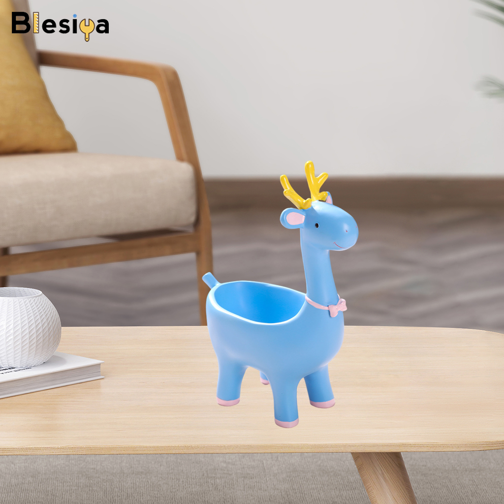 Blesiya Tượng Chó Bulldog Pháp Hộp Kẹo, Tượng Động Vật, Đựng Chìa Khóa Trang Trí Nhà Cửa