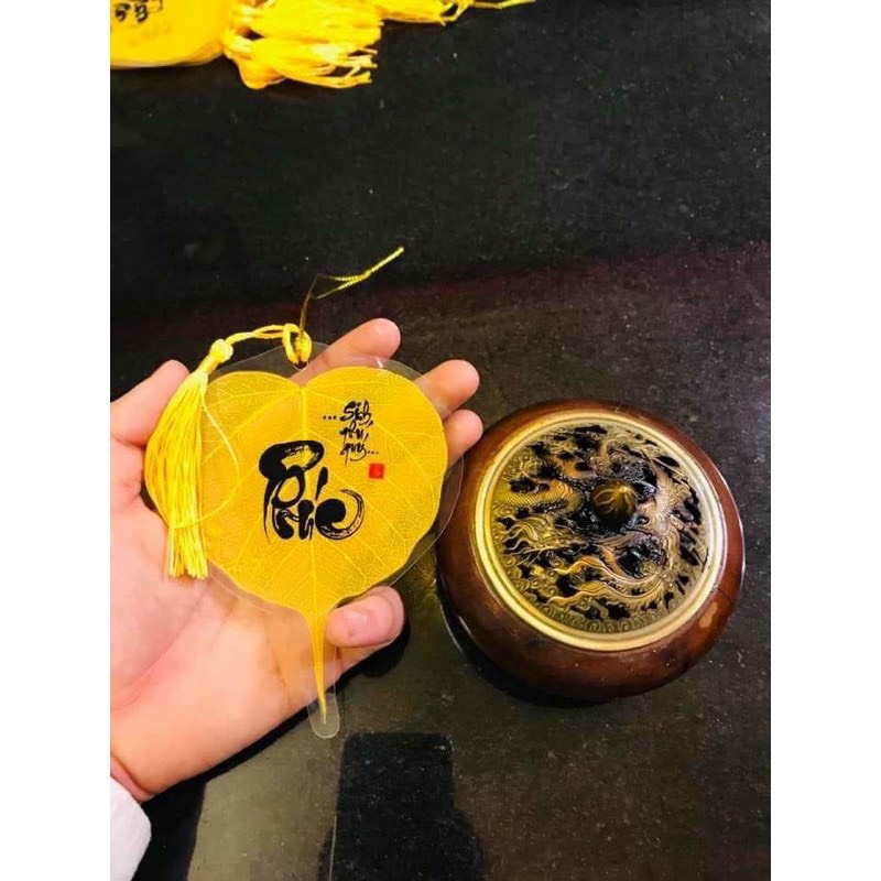 LÁ BỒ ĐỀ - PHÚC SINH PHÚ QUÝ [IN SẮC NÉT, ÉP PLASTIC - TRANG TRÍ TẾT, NHÀ CỬA, Ô TÔ..]