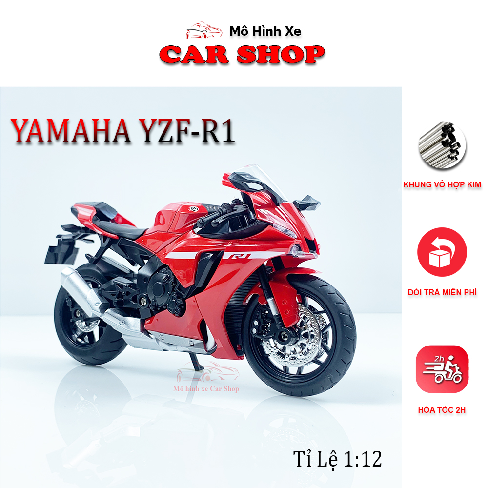 Mô hình xe moto Yamaha YZF R1 tỉ lệ 118  Lazadavn