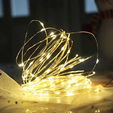 ĐÈN LED 5m - Dây đèn led đom đóm trang trí tiệc tùng sinh nhật, dây đèn led trang trí sinh nhật nhà cửa đẹp - MbbDecor
