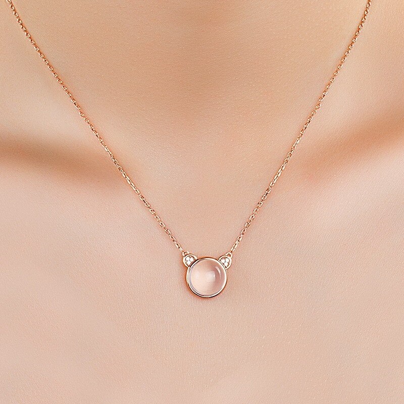 Dây chuyền mặt đá Lotus Stone Gấu