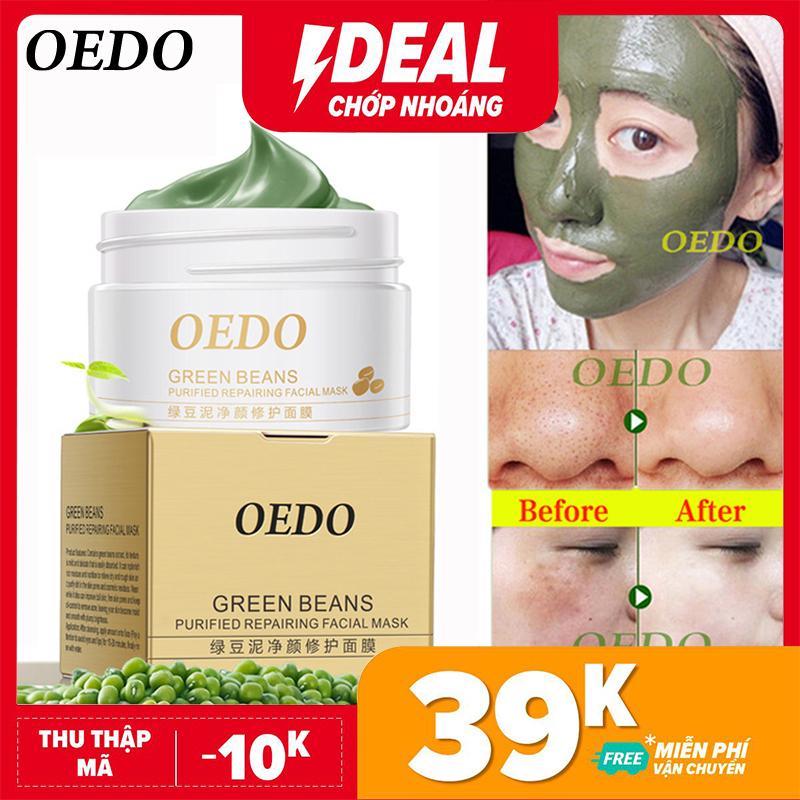 OEDO Mặt nạ đất sét chiết xuất đậu xanh làm sáng da nâng tông đều màu da se khít lỗ chân lông giảm thâm mụn giá rẻ