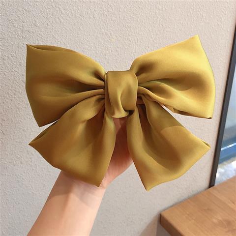 Kẹp tóc nơ vải to lụa satin Yolody cặp tóc nơ tiểu thư cực xinh