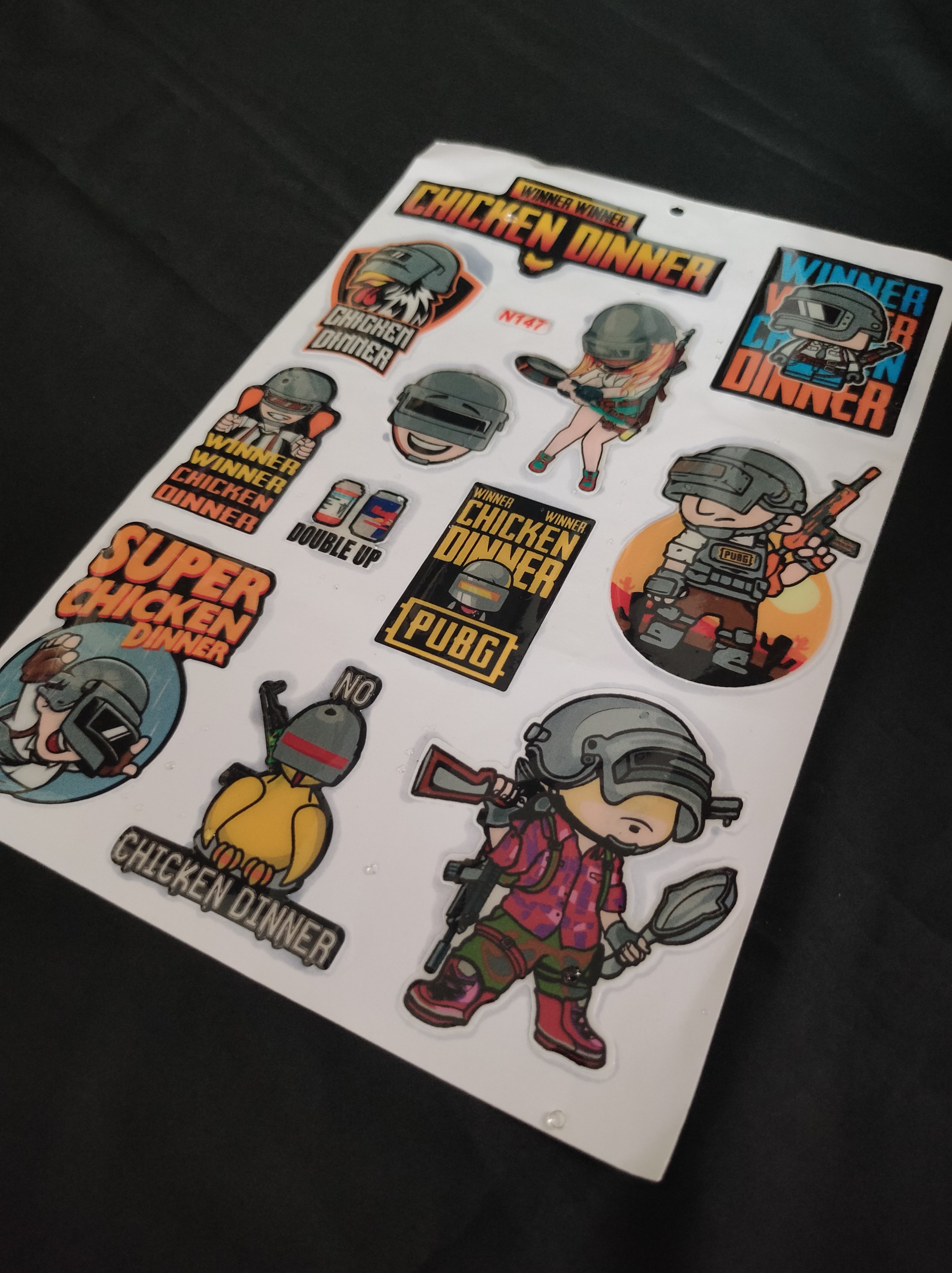 TEM DÁN GAME PUBG KUTE (KHÔNG BUNG CHÓC,CHỊU NƯỚC TỐT)