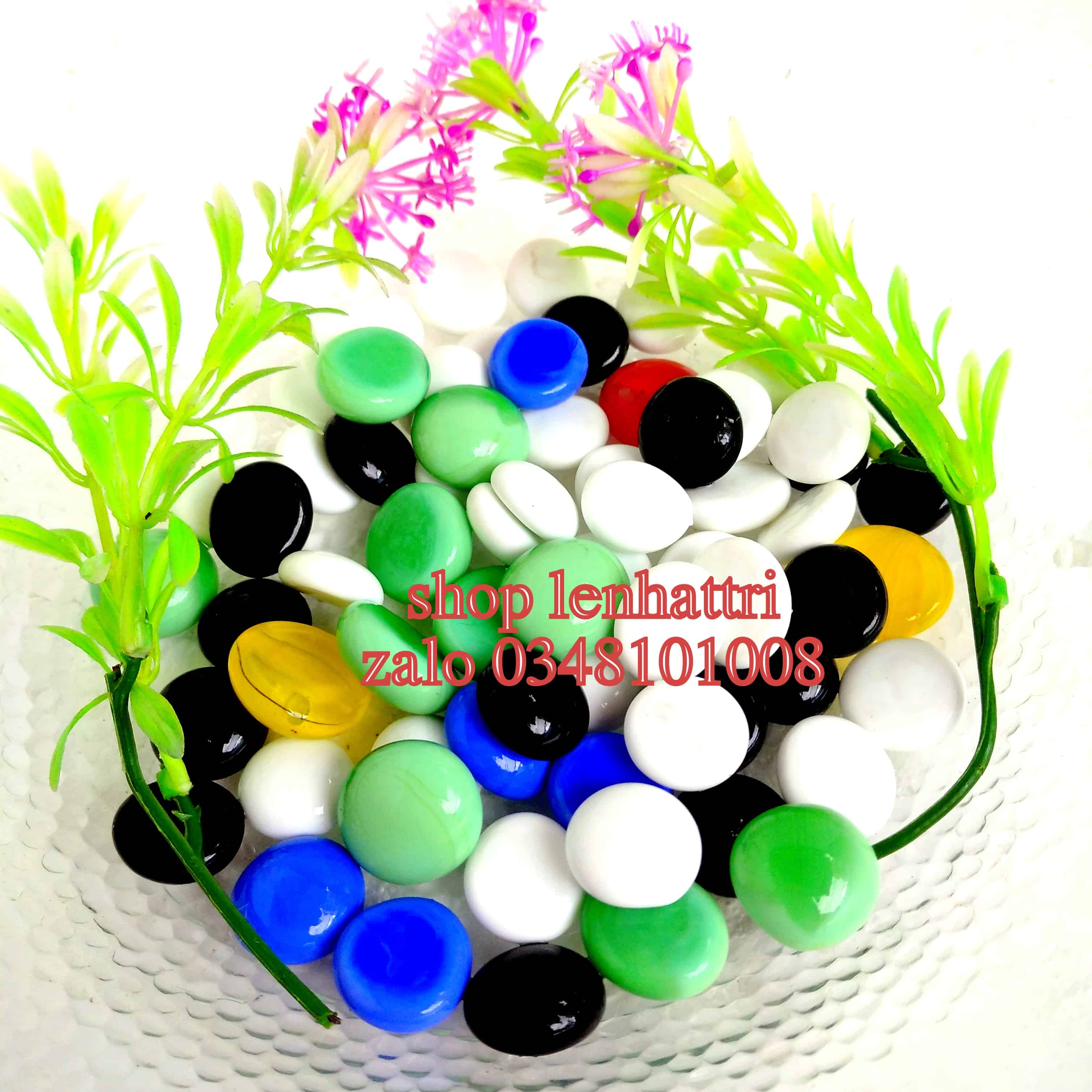 Sỏi thủy tinh trang trí 500g