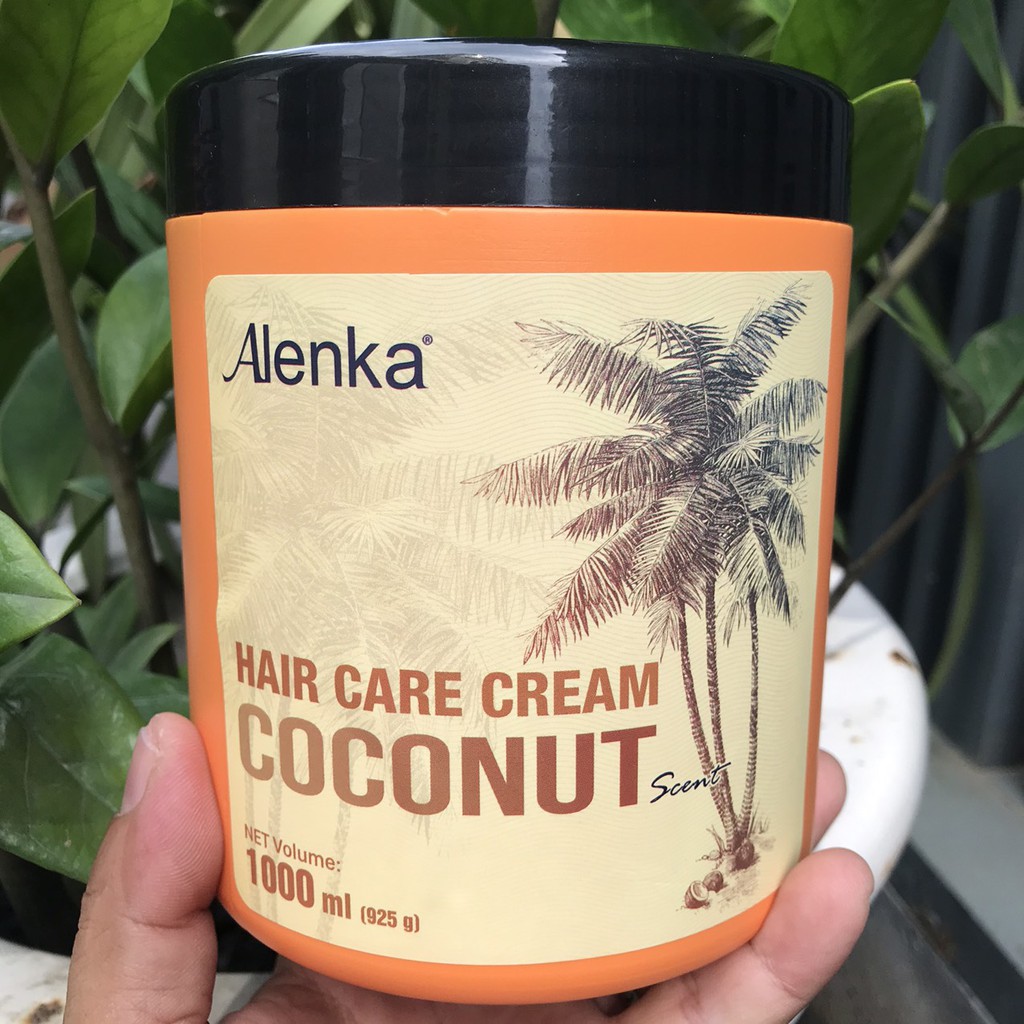 Dầu hấp ủ tóc siêu mượt Coconut Hair Care Cream Alenka 1000ml