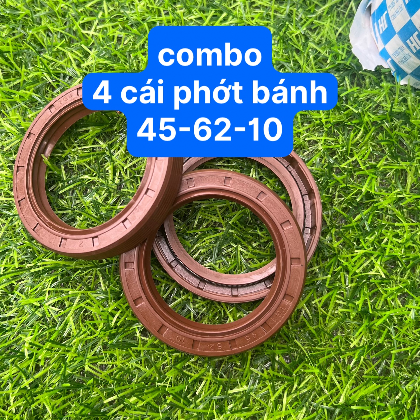 Combo 4 phớt bánh số 4510 phớt trục bánh máy cày 4 vòng 45-62-10