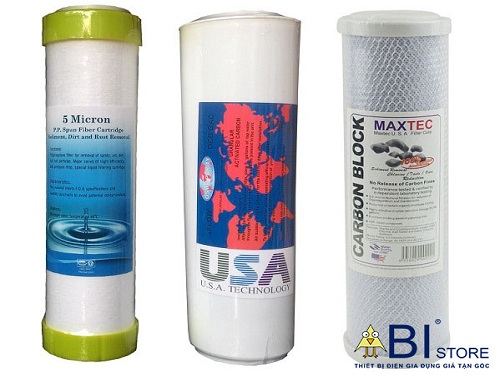 LÕI LỌC NƯỚC SỐ 1 2 3 LOẠI 10 INCH CHO CÁC LOẠI MÁY LỌC 10l gia đình, lõi lọc thô đầu nguồn