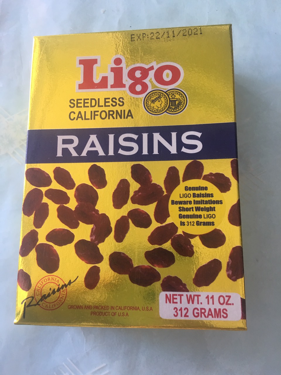 Nho Mỹ Ligo Seedless California 312gr