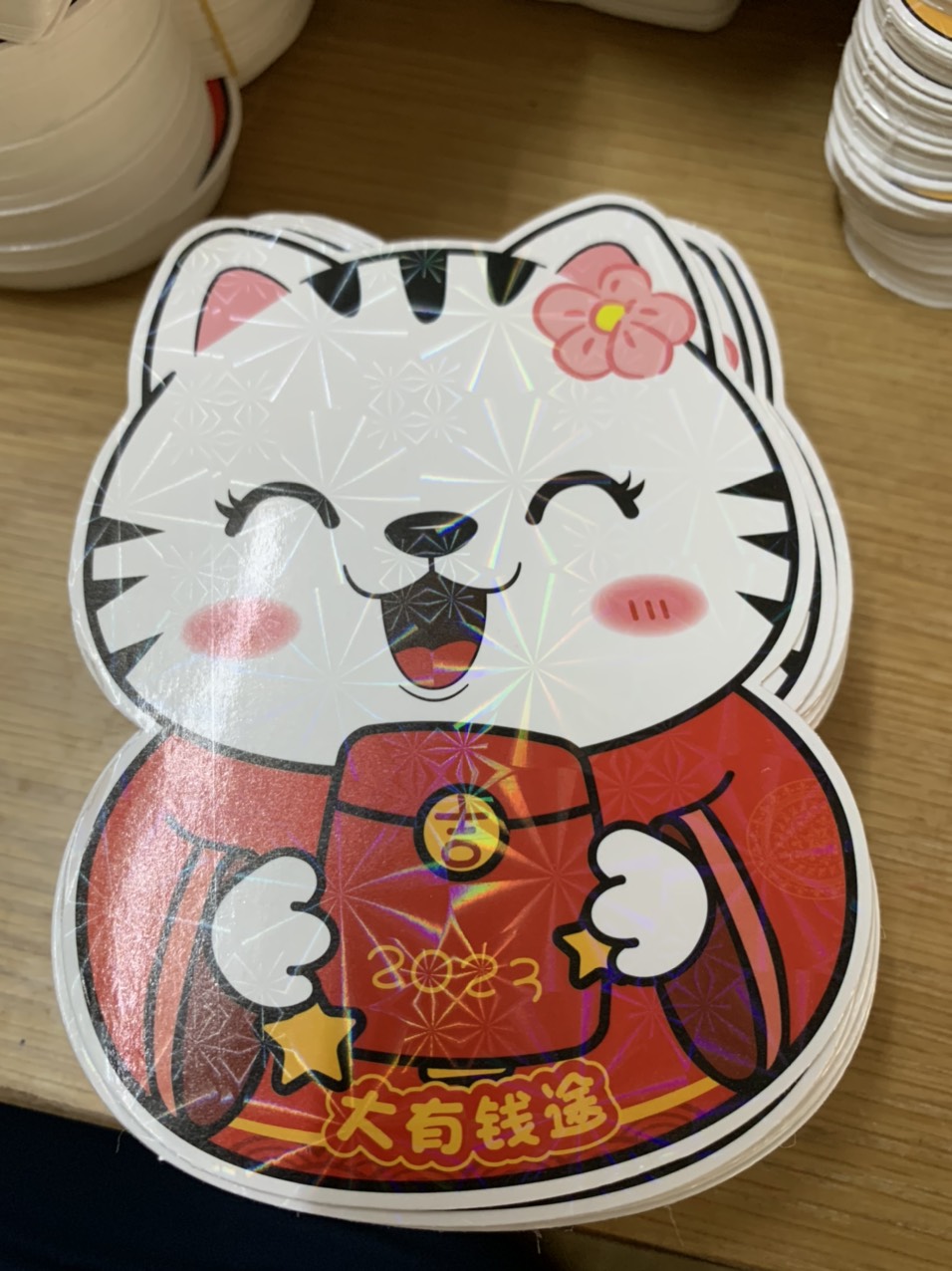 Lixi CHIBI Hoạt Hình Phản Quang Hình Mèo Dễ Thương