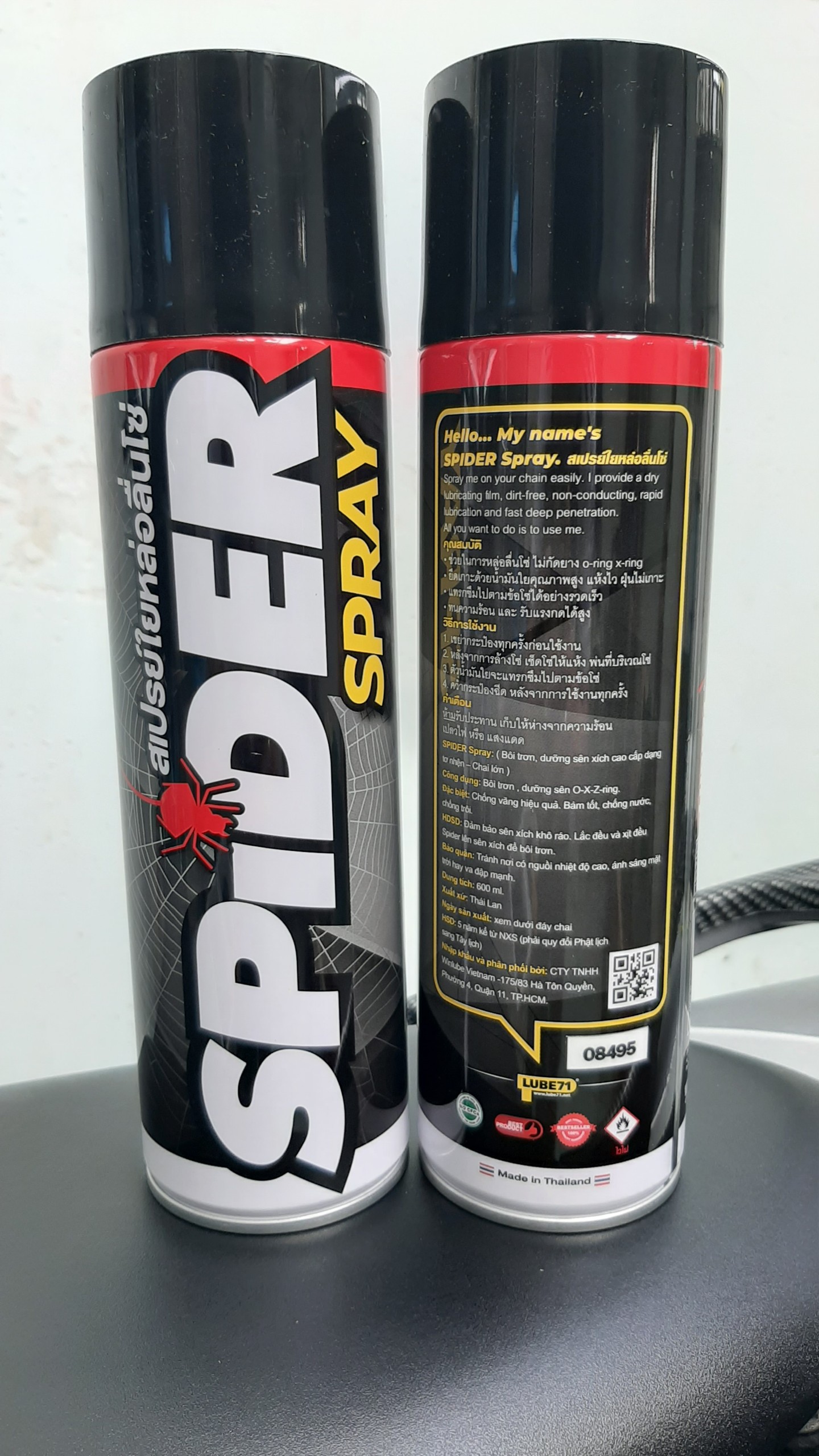 Xịt dưỡng sên SPIDER 600ml Thái Lan
