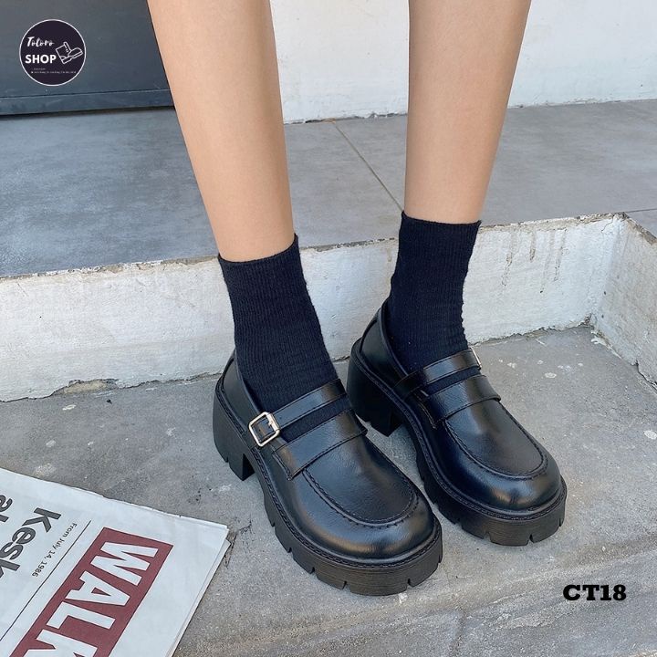 [Hàng Sẵn] [Ảnh Thật] [Freeship] Giày Oxford Đế Cao - CT18