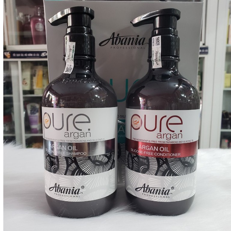 Dầu gội xả phục hồi siêu mềm mượt pure argan abania 500ml