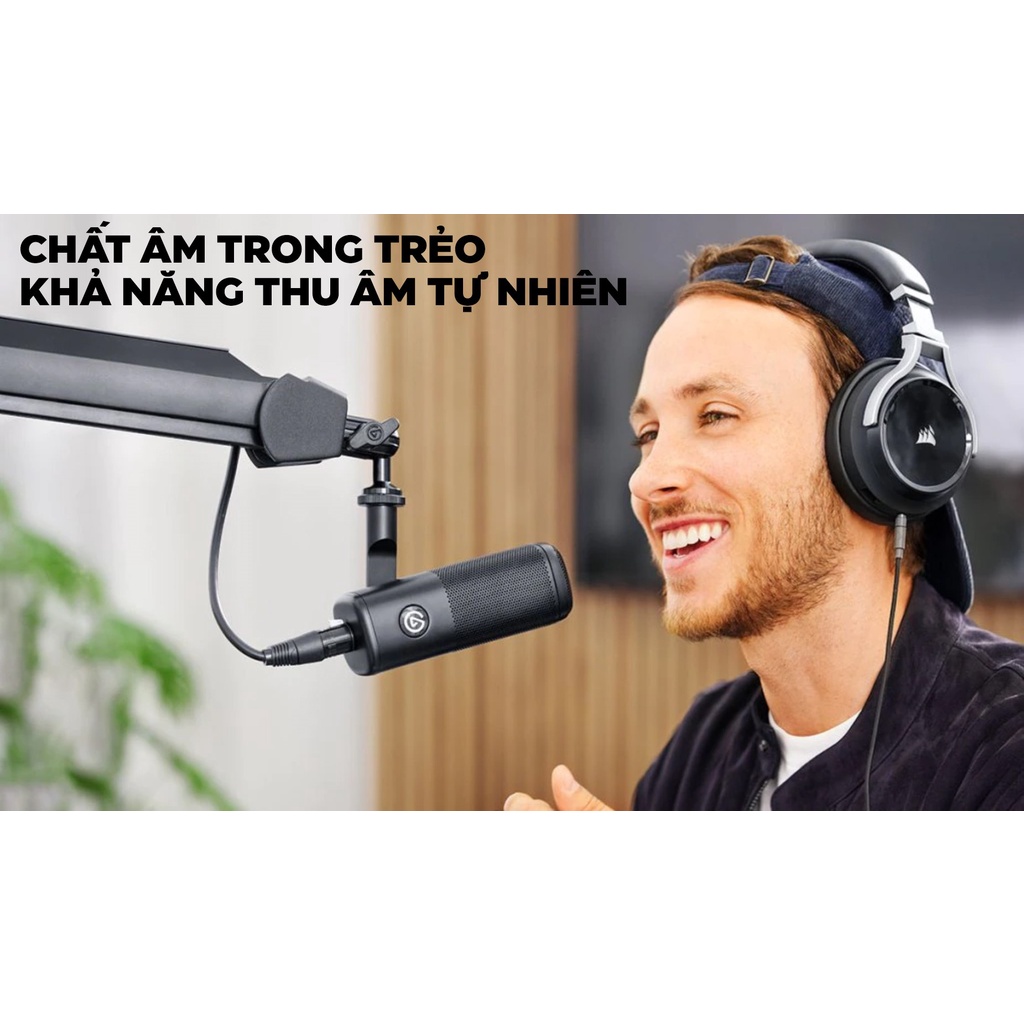 Microphone Elgato Wave DX (10MAH9901) - Tương thích nhiều arm cắm microphone