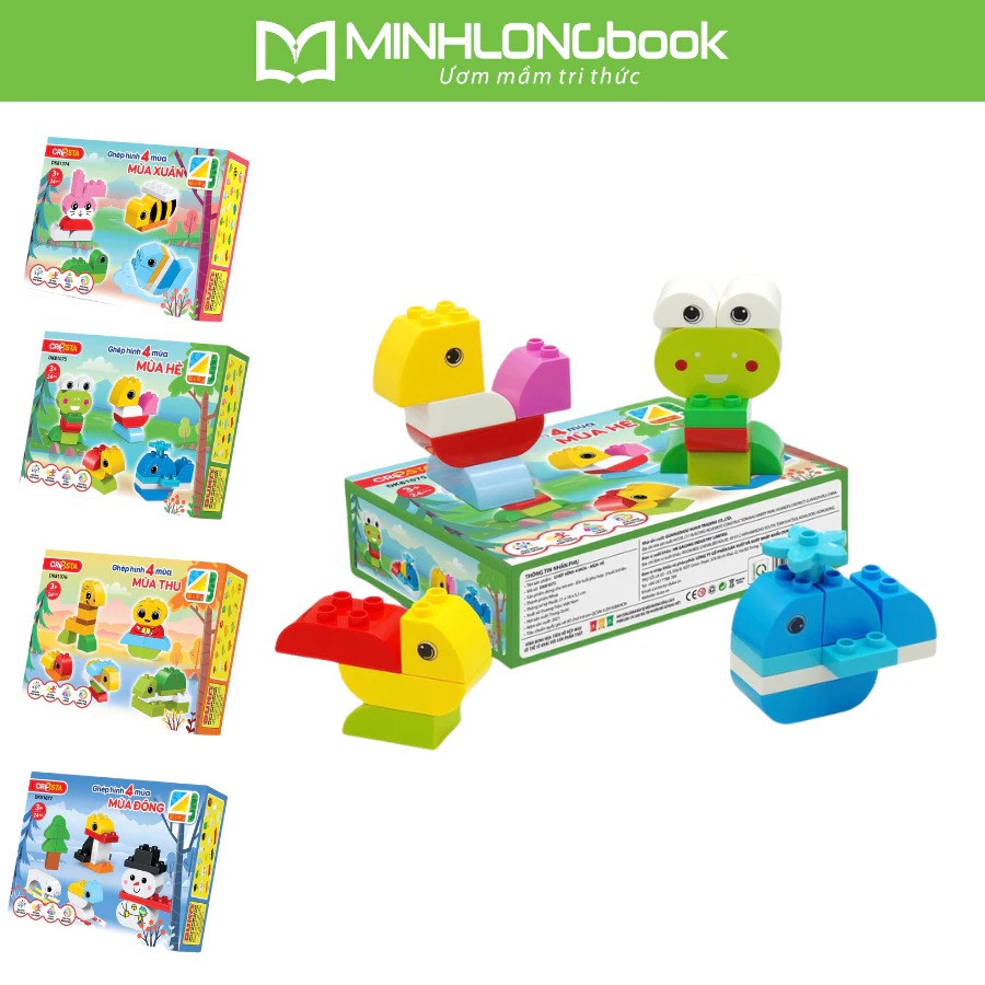 Đồ Chơi Duka Ghép Hình 4 Mùa – 24 Chi Tiết (Xuân, Hạ, Thu, Đông)