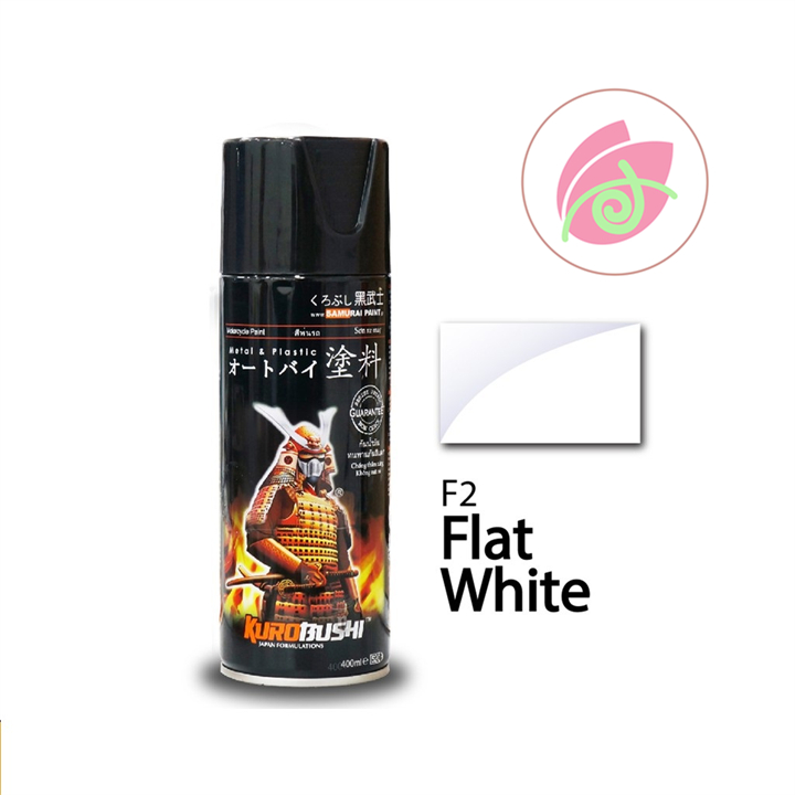 SƠN XỊT xe máy SAMURAI MÀU TRẮNG NHÁM TRẮNG MỜ F2 400ML