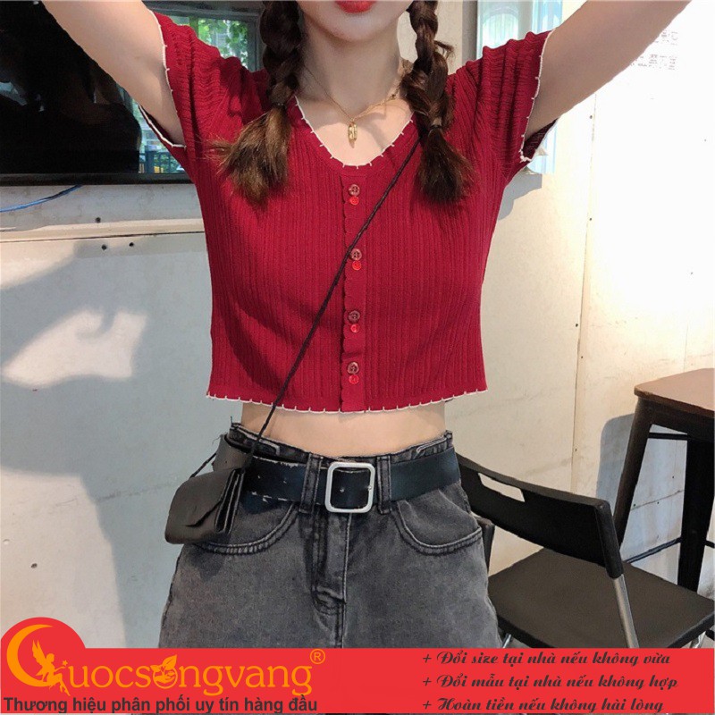 Áo crop top nữ áo kiểu ngắn GLA314