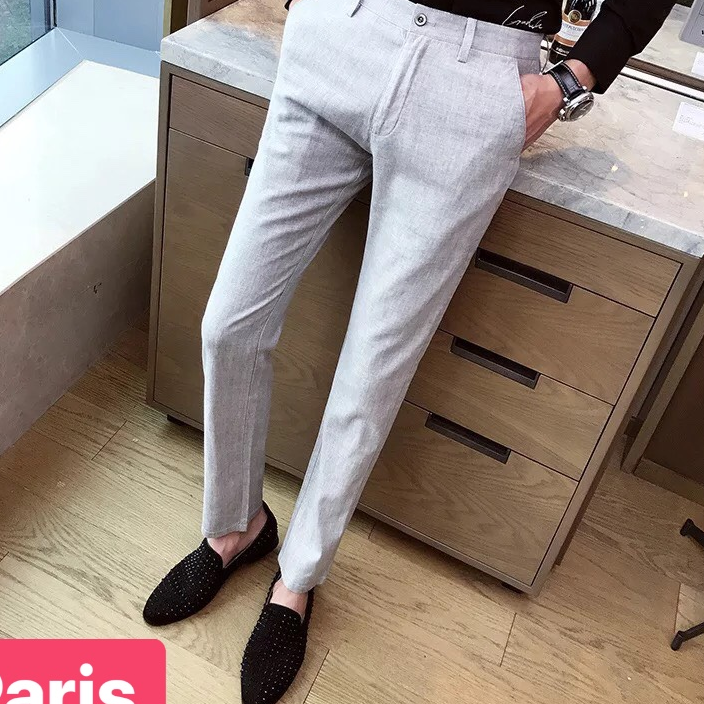 QUẦN TÂY NAM CO GIÃN ỐNG CÔN BODY PHONG CÁCH HÀN QUỐC SÀNH ĐIỆU - PARIS FASHION