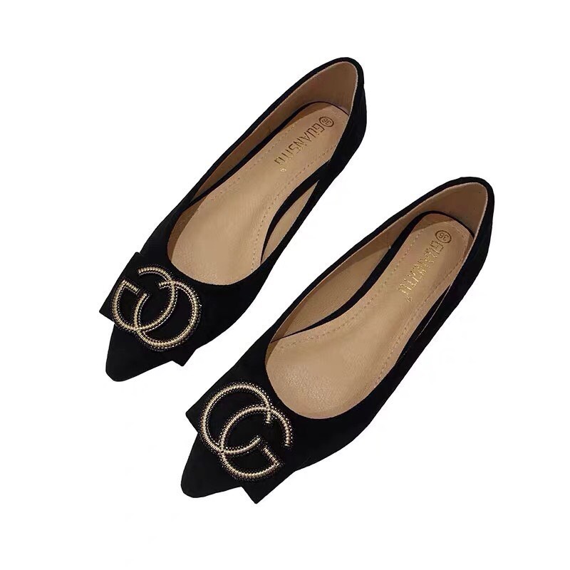 [SIÊU PHẨM HẠ GIÁ] GIÀY BÚP BÊ NỮ CÔNG SỞ MŨI NHỌN DA LỌN TAG GC CỰC DỄ ĐI - MÃ 465