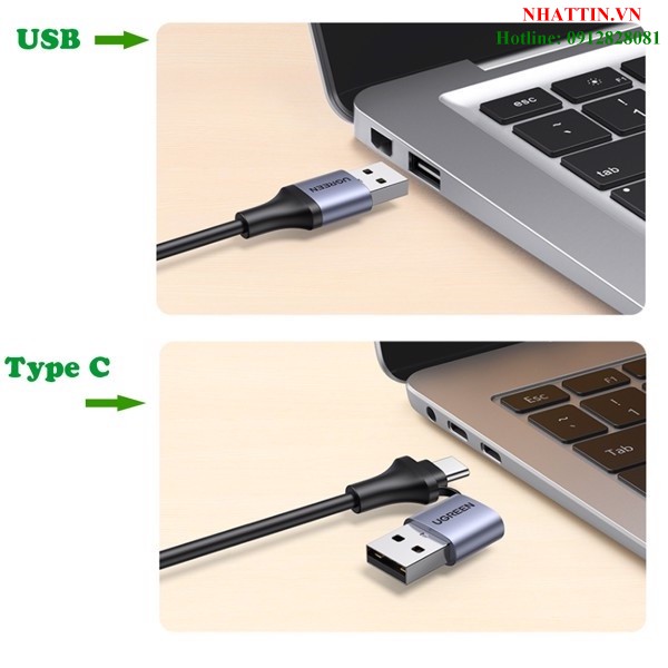 USB Capture HDMI, live streaming 1080P HDMI to USB 2.0, Type-C Ugreen 40189 cao cấp