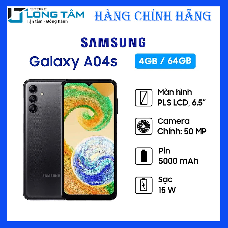 Samsung Galaxy A04s (4GB/64GB) - Hàng chính hãng - Đã kích hoạt bảo hành điện tử