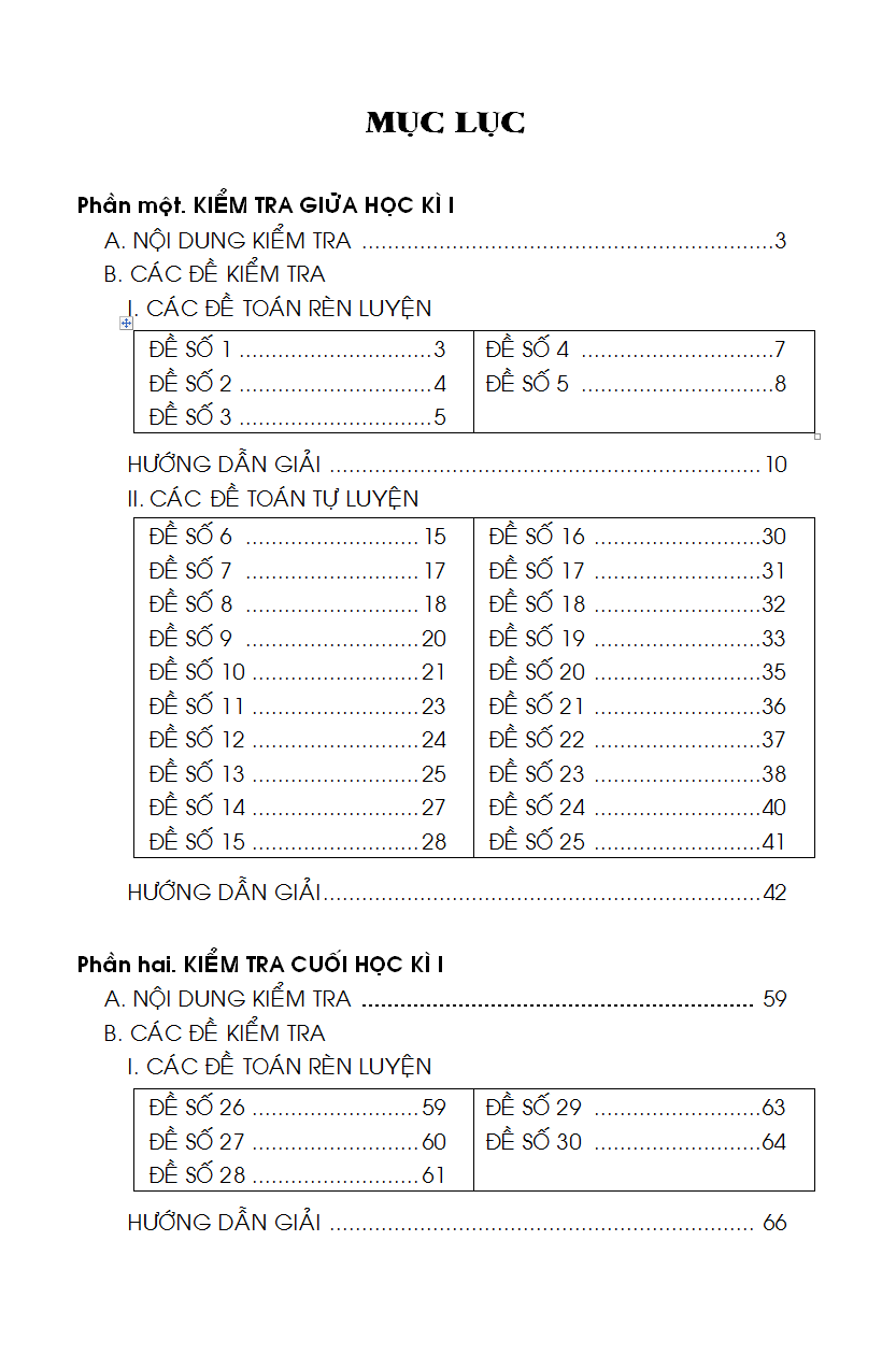 100 Đề Kiểm Tra Toán 3