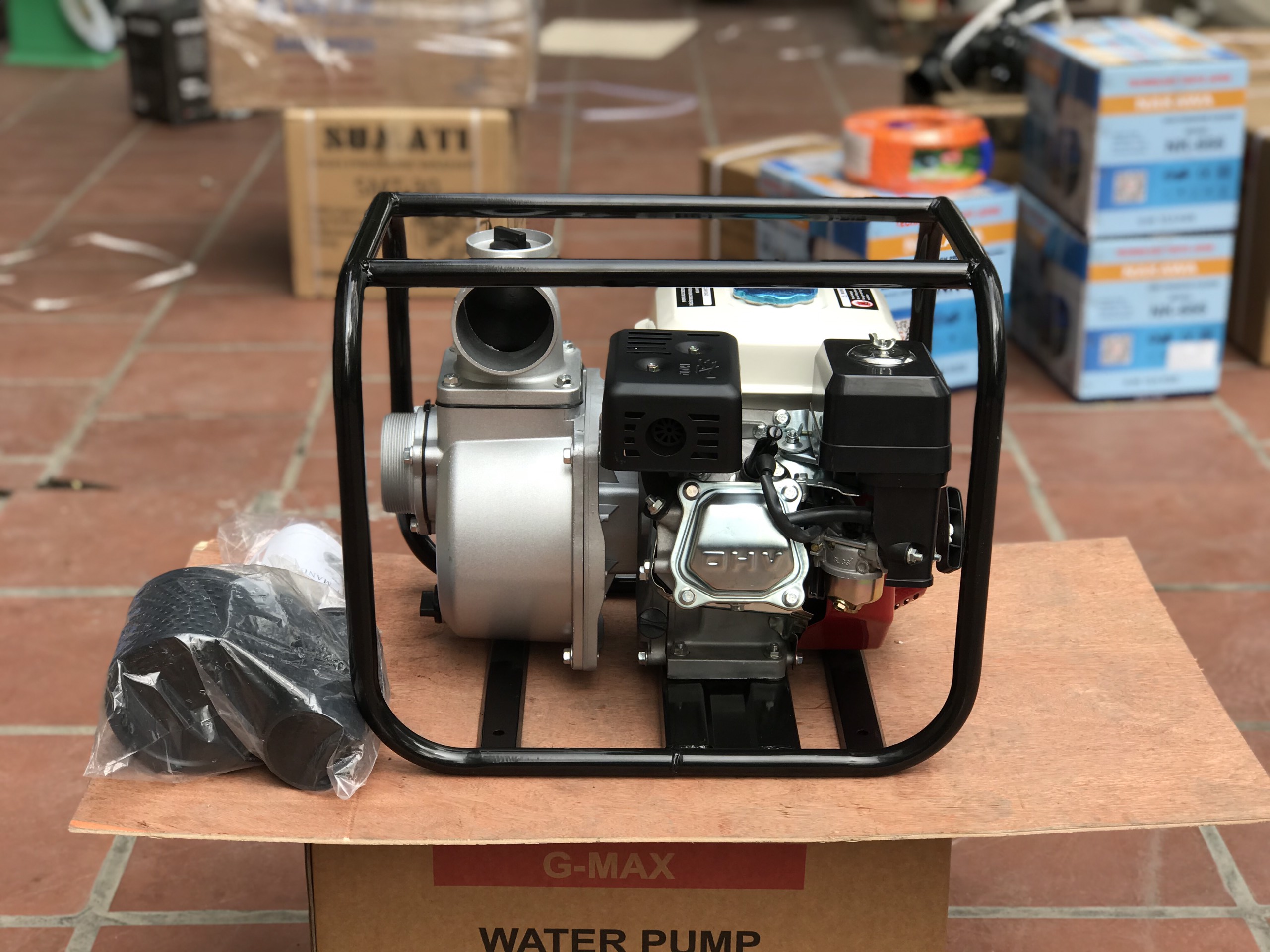 Máy Bơm Nước Chạy Xăng 6.5HP Gmax GM-80