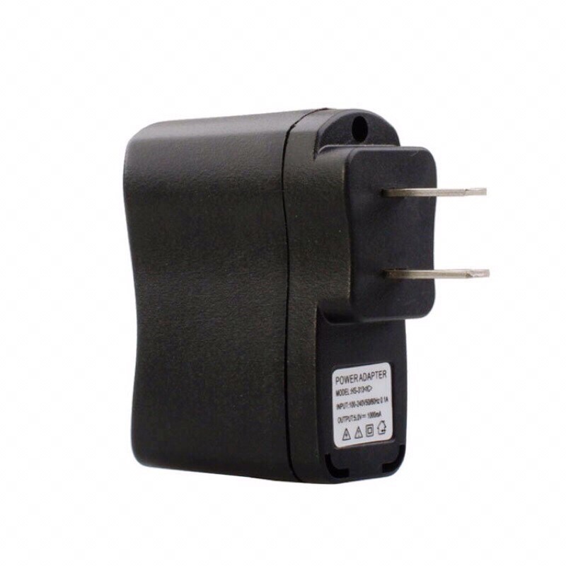 Củ sạc đen USB 5V 1A cho các dòng thiết bị điện tử